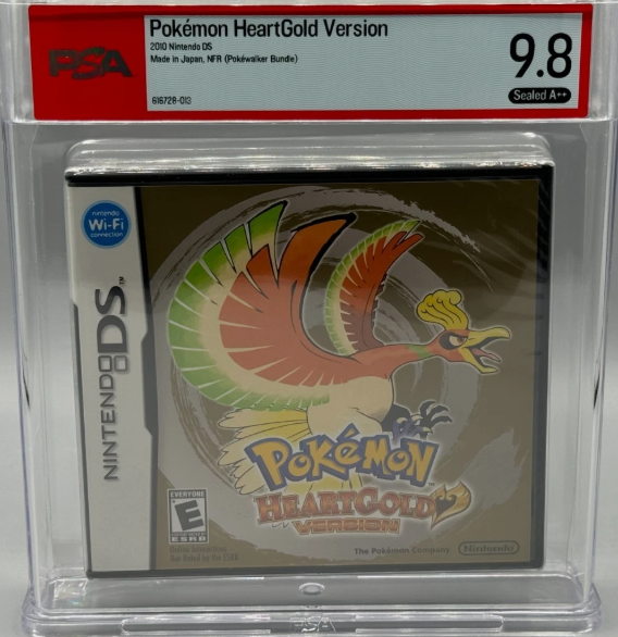Pokemon HeartGold Version Nintendo DS NFR Bundle Sealed New PSA 9.8 A++ Graded